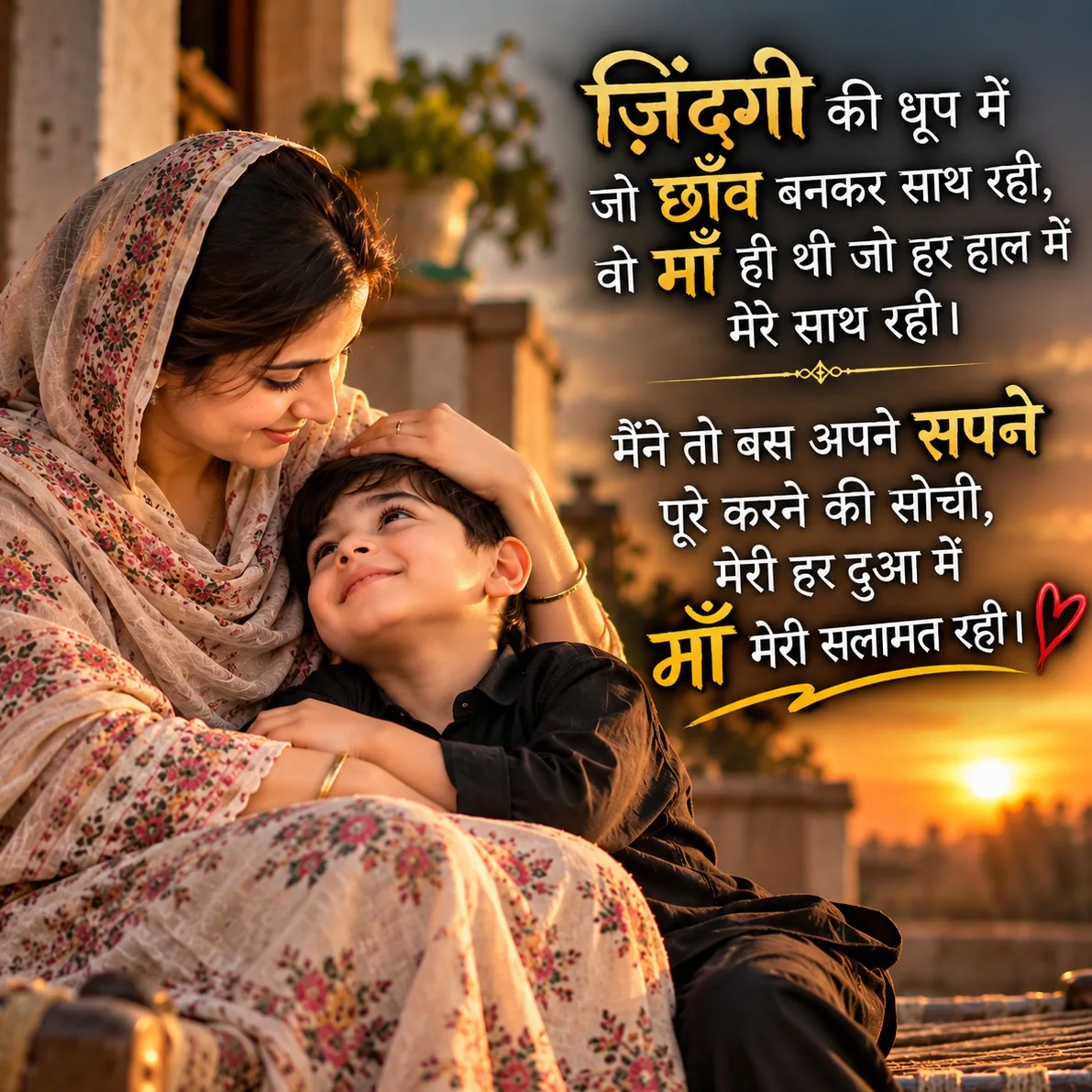 ❤️ माँ की दुआ ही मेरी सबसे बड़ी ताकत है।