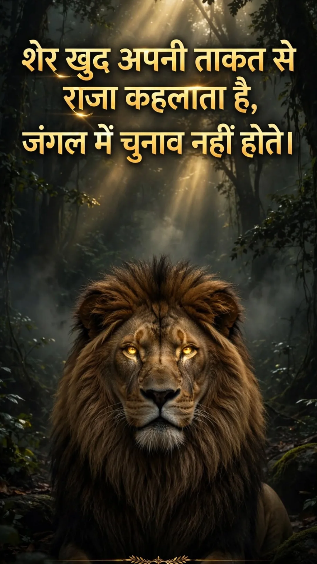 असली बादशाह बनने के लिए वोट नहीं, ताकत चाहिए।