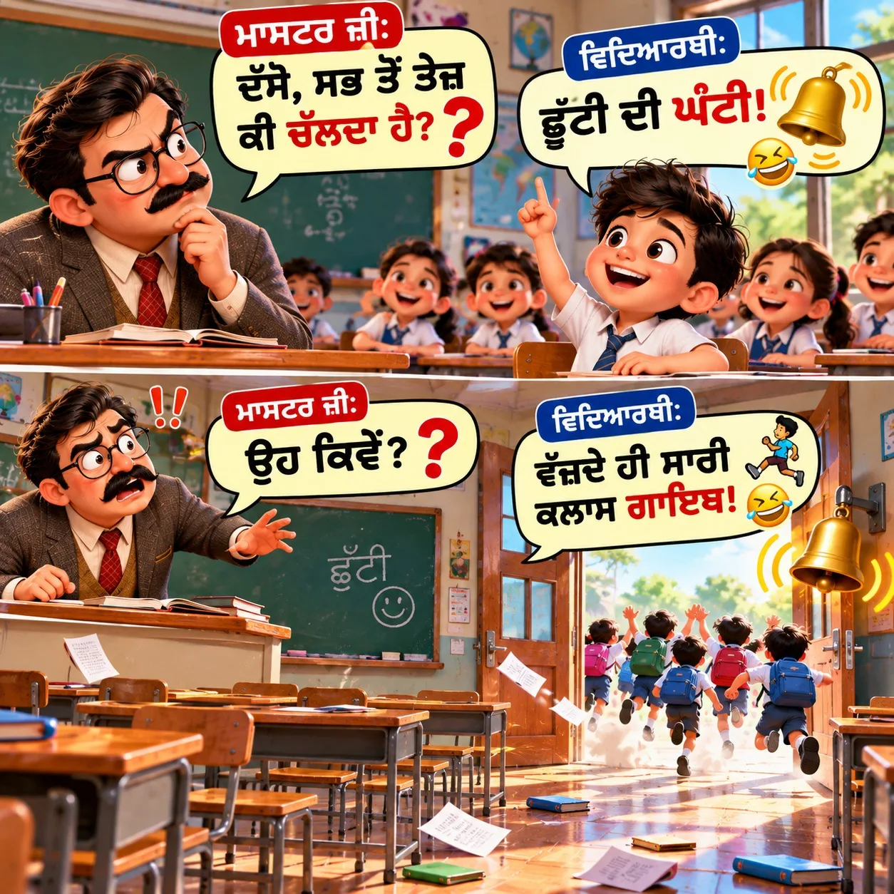 ਬੱਚੇ ਮੰਨ ਕੇ ਸੱਚੇ 😄